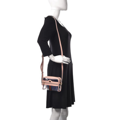 Gucci Vinyl Web Mini Ophidia Transparent Shoulder Bag Perfect Pink 2 of 10