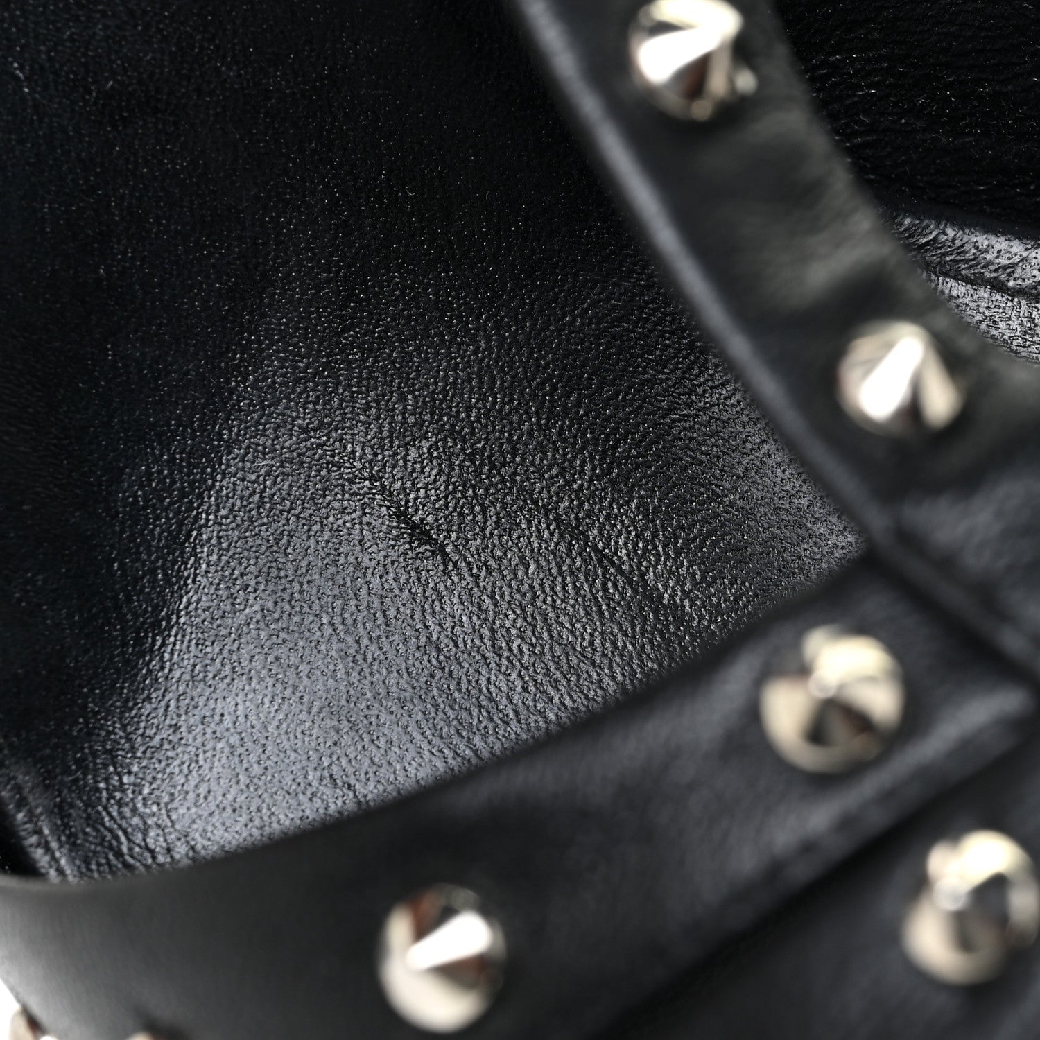 Gucci Nappa Studded Melville Sandals 37.5 Black 12 of 14