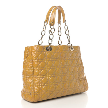 Christian Dior Patent Cannage Large Dior Soft Shopping Tote Beige 2 of 4