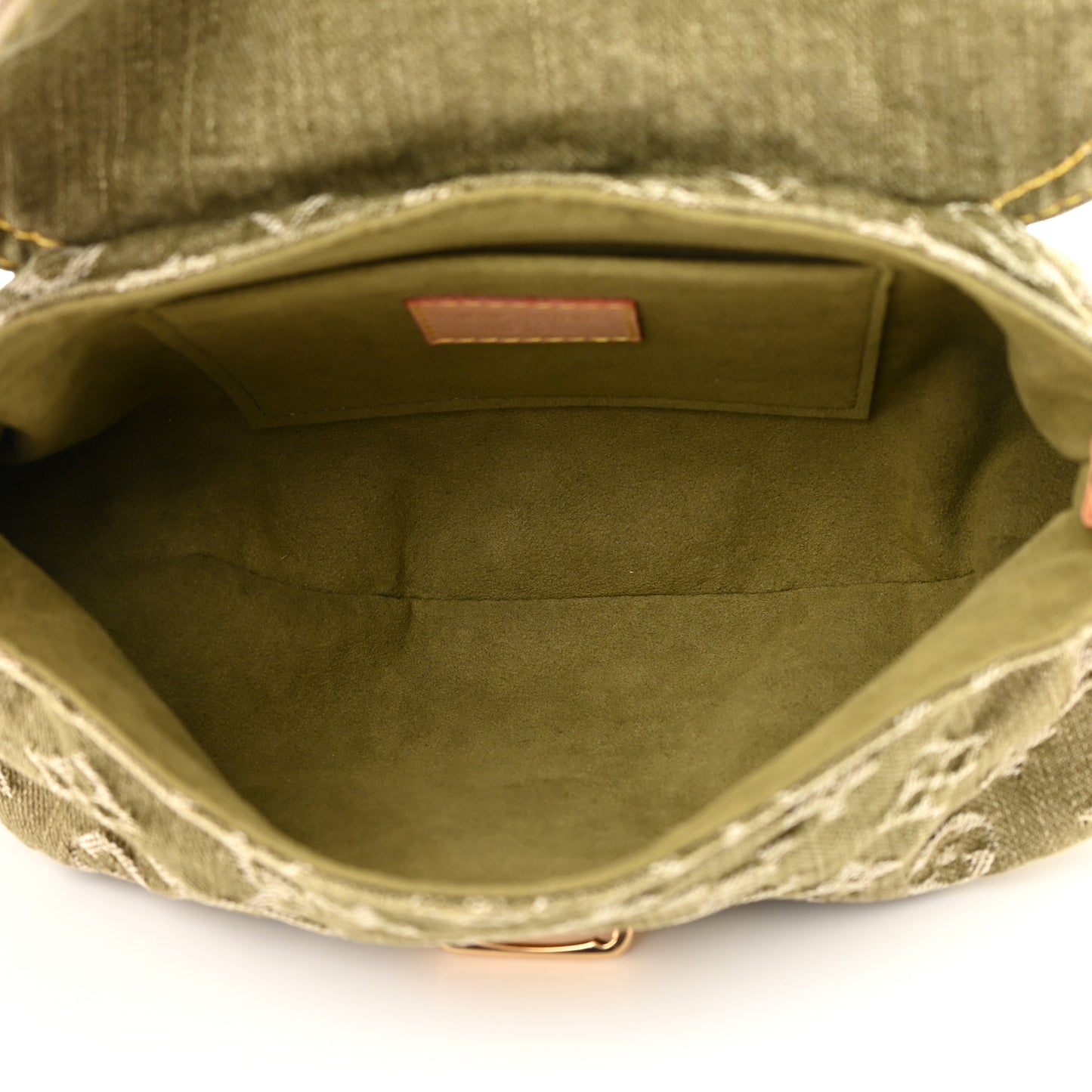 Monogram Denim Mini Pleaty Lichen