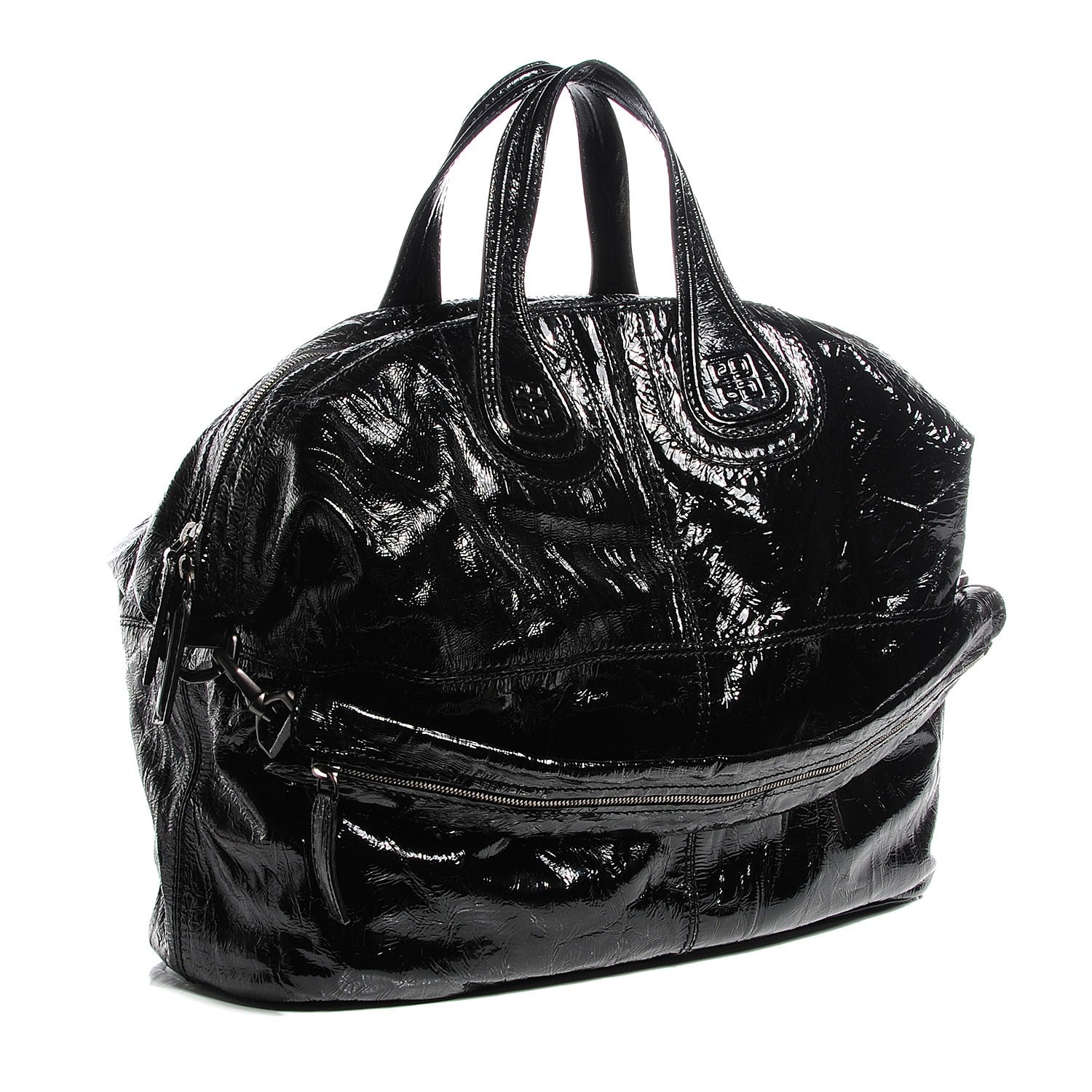 Givenchy Crinkled Patent Large Nightingale Black 3 of 7
