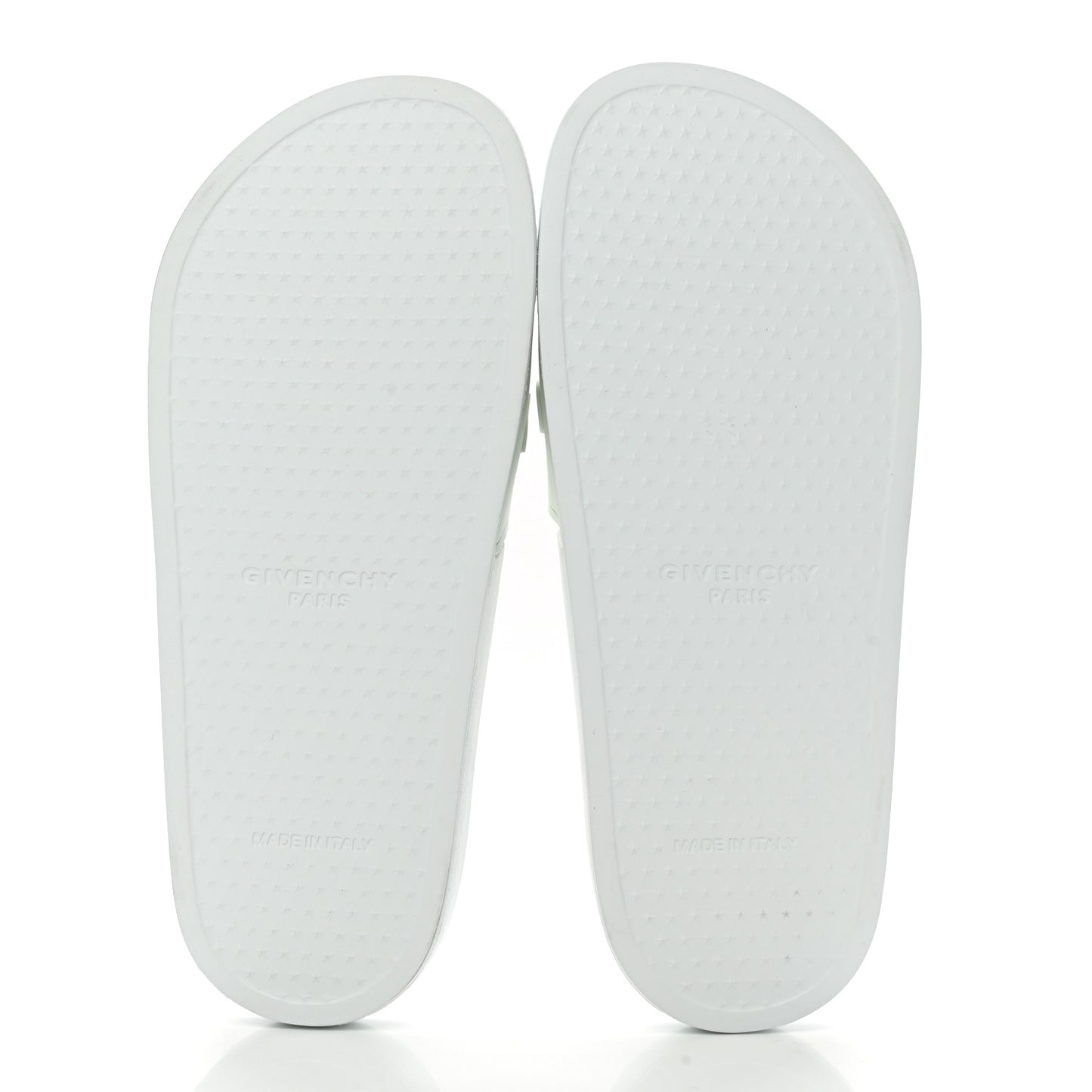 Rubber Logo Pool Slide Sandals 38 White