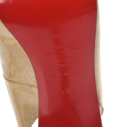 Christian Louboutin Metallic Patent No Prive 120 Pumps 41.5 Gold 8 of 12