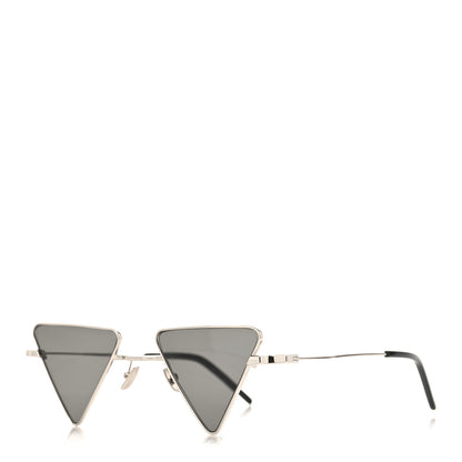 Saint Laurent Metal Triangle Frame Sunglasses Black 1 of 7