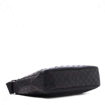 Gucci Guccissima Flat Messenger Bag Black 3 of 8