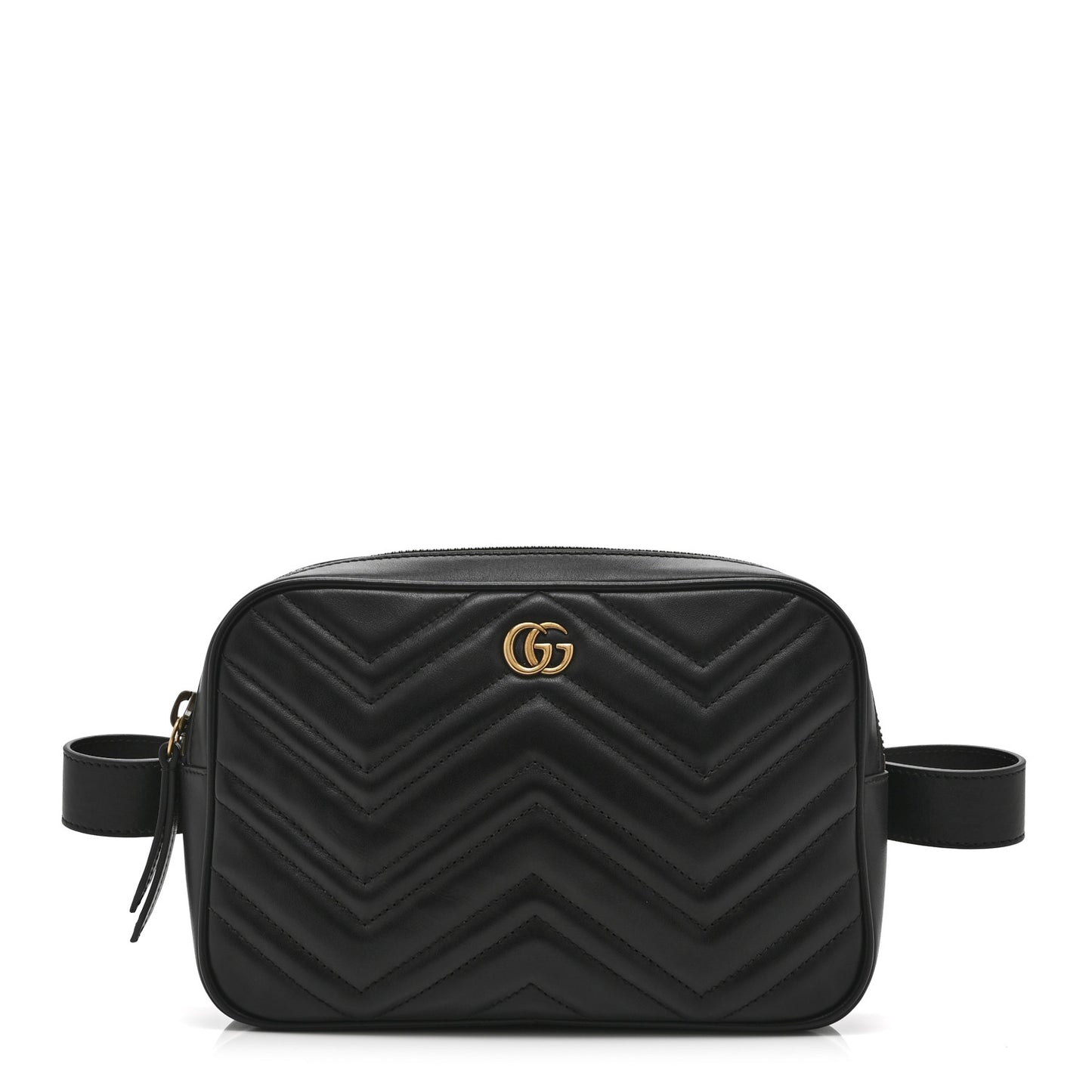 Calfskin Matelasse Mens GG Marmont Belt Bag 80 32 Black