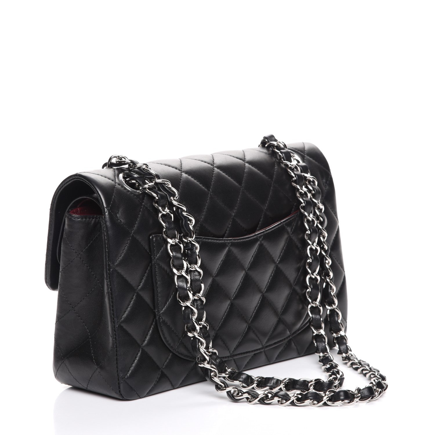 Chanel Lambskin Quilted Small Double Flap Black 3 of 7