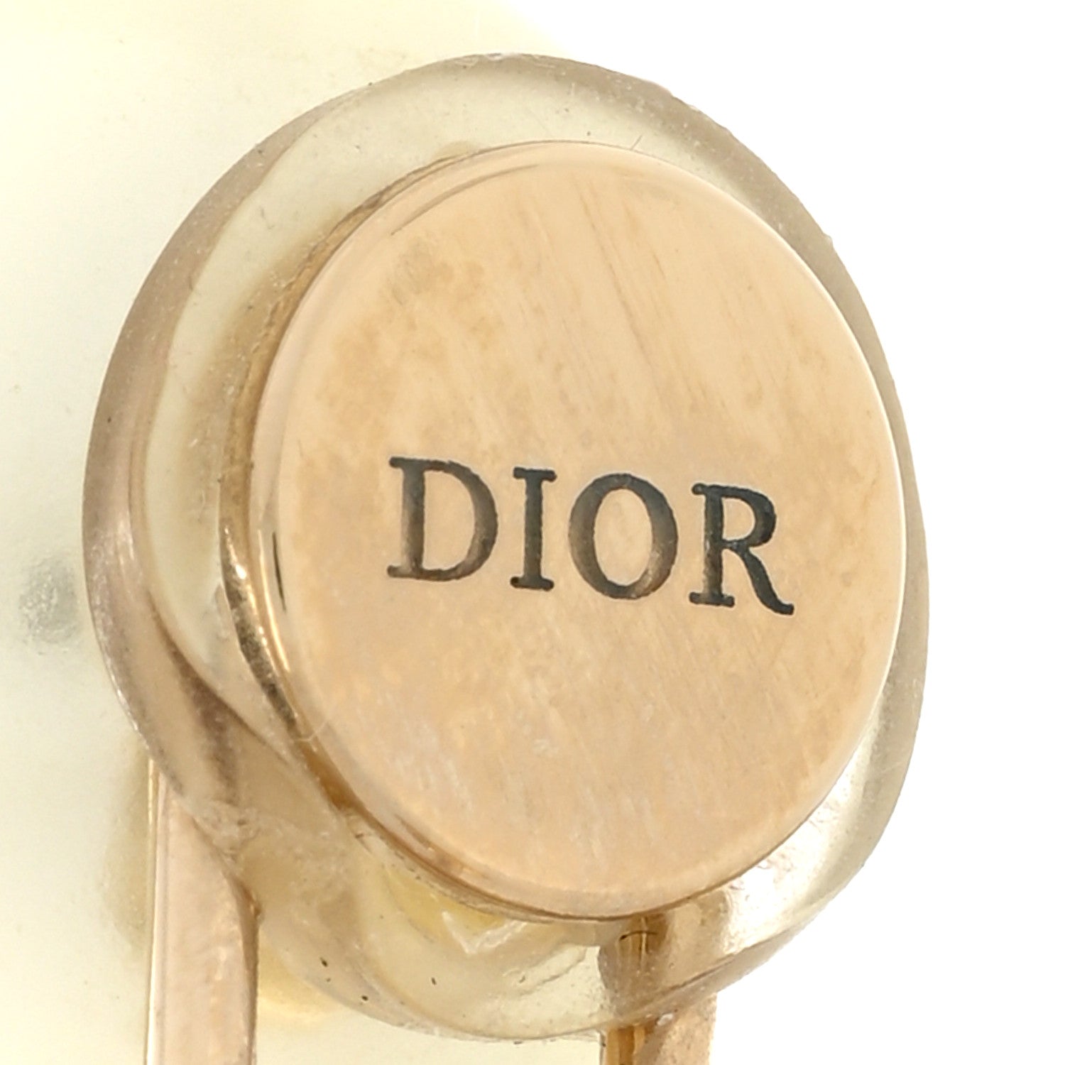 Christian Dior Pearl Clip On Earrings Gold 4 of 4