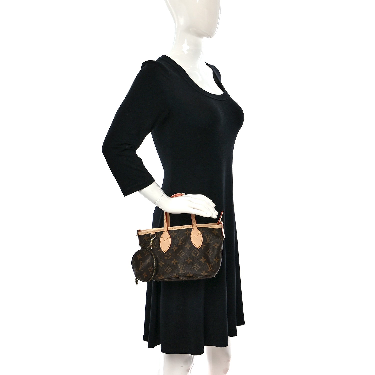 Louis Vuitton Monogram Neverfull BB Beige 2 of 9