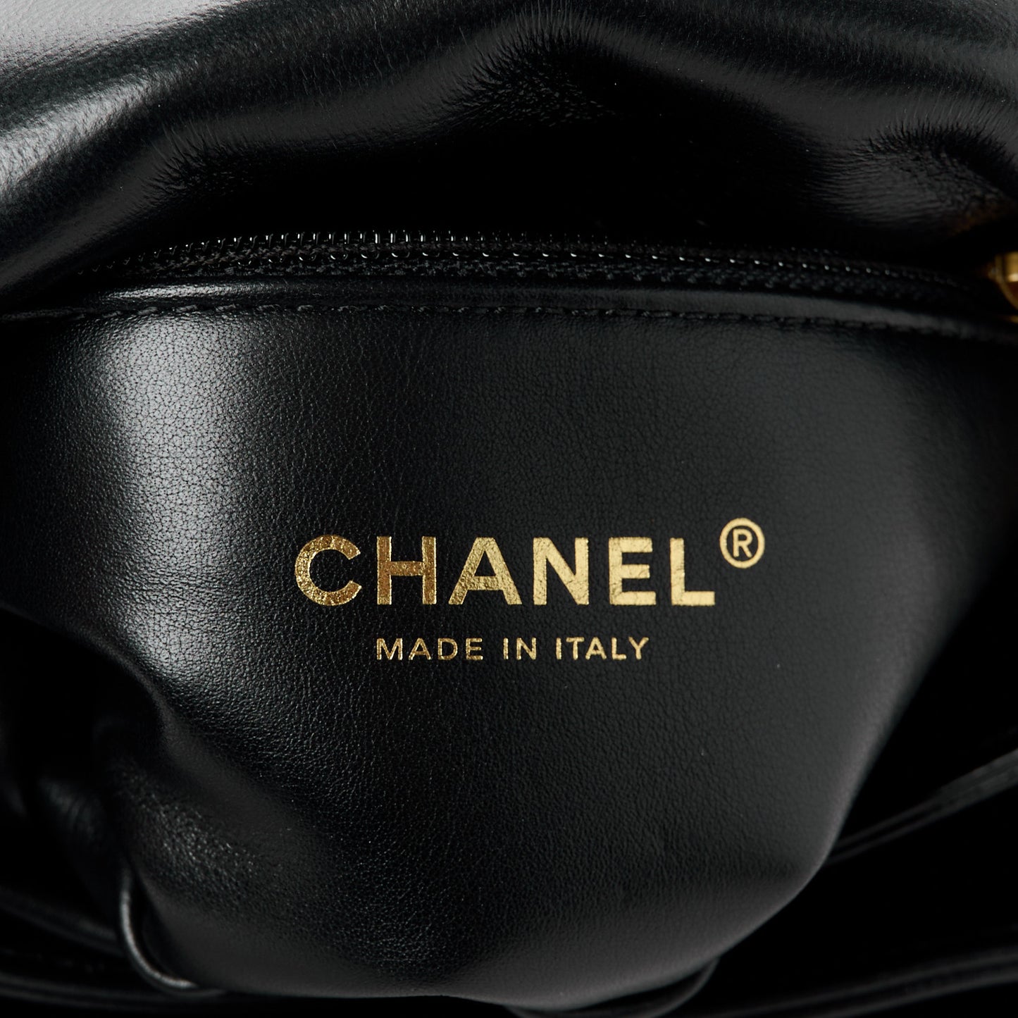 Lambskin Quilted Small Color Match Flap Black
