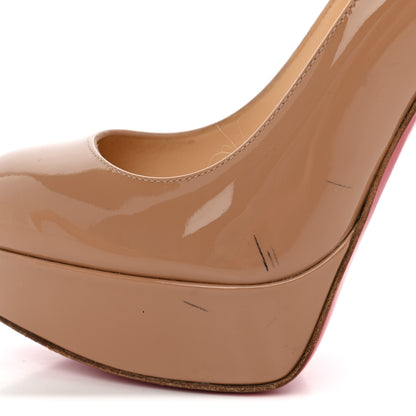 Christian Louboutin Patent Bianca 120 Pumps 35 Nude 8 of 11