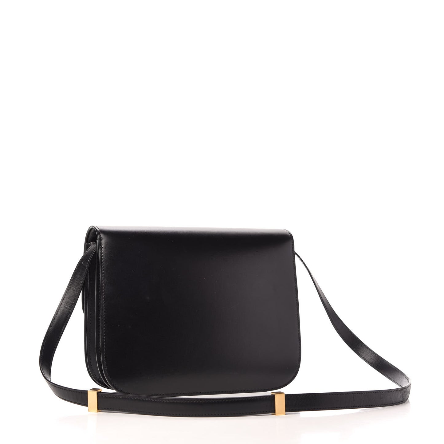 Box Calfskin Medium Classic Box Flap Bag Black