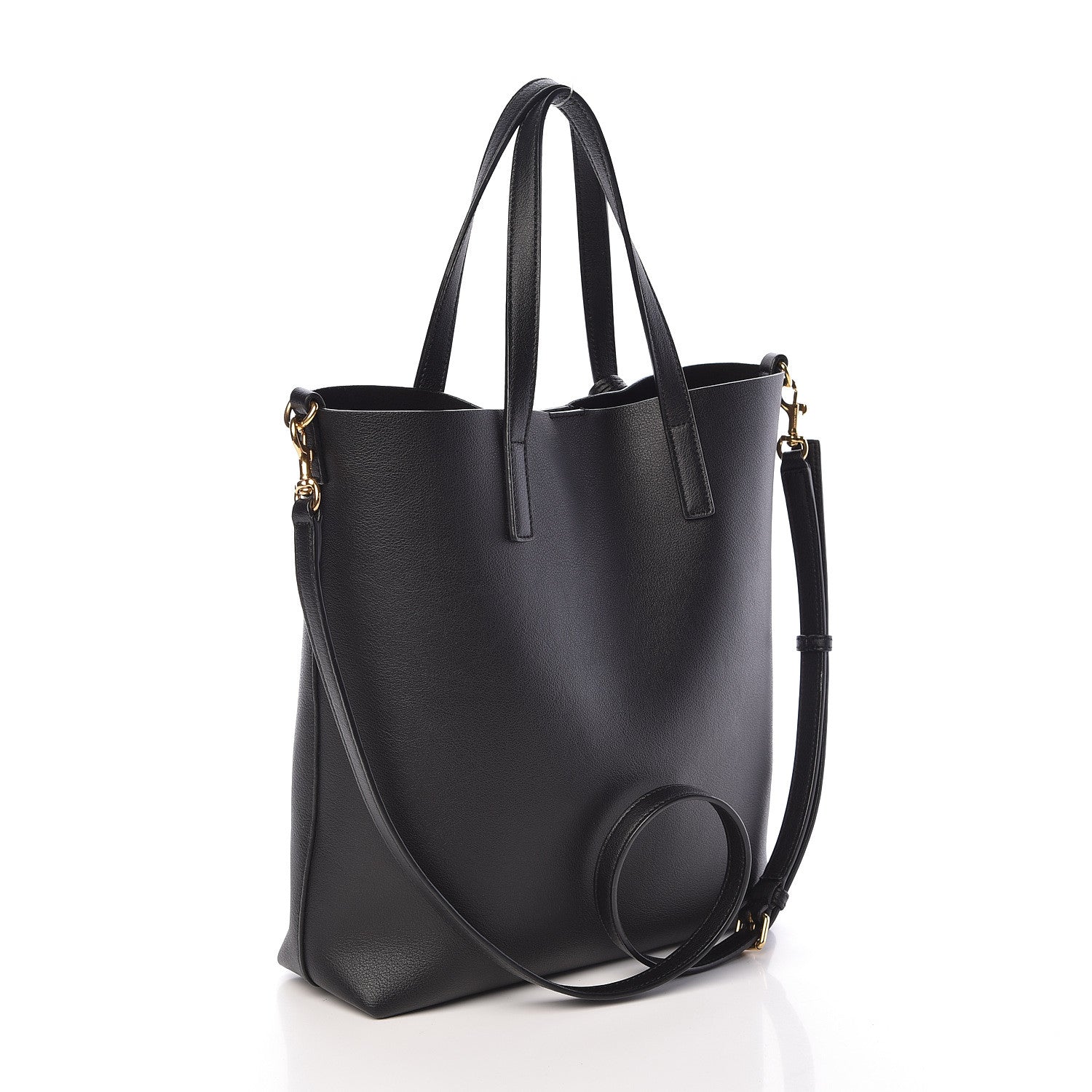 Saint Laurent Calfskin Toy Shopping Tote Black 3 of 9