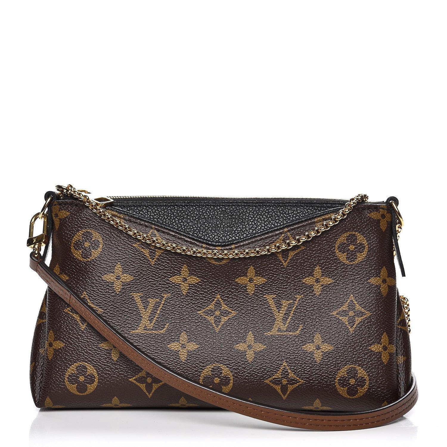 Louis Vuitton Monogram Pallas Clutch Black 1 of 8