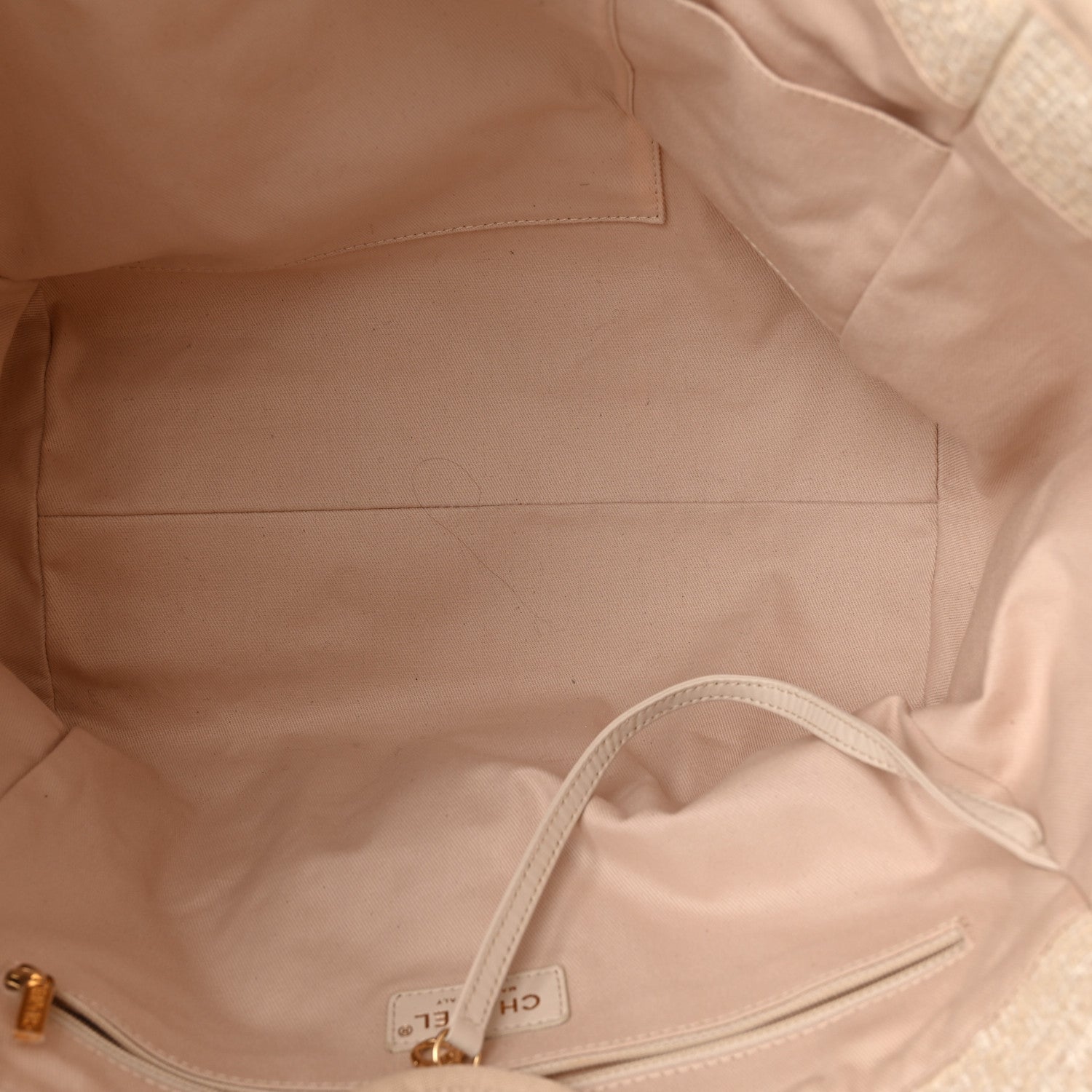 Chanel Mixed Fibers Calfskin Medium Deauville Tote Light Beige 5 of 10
