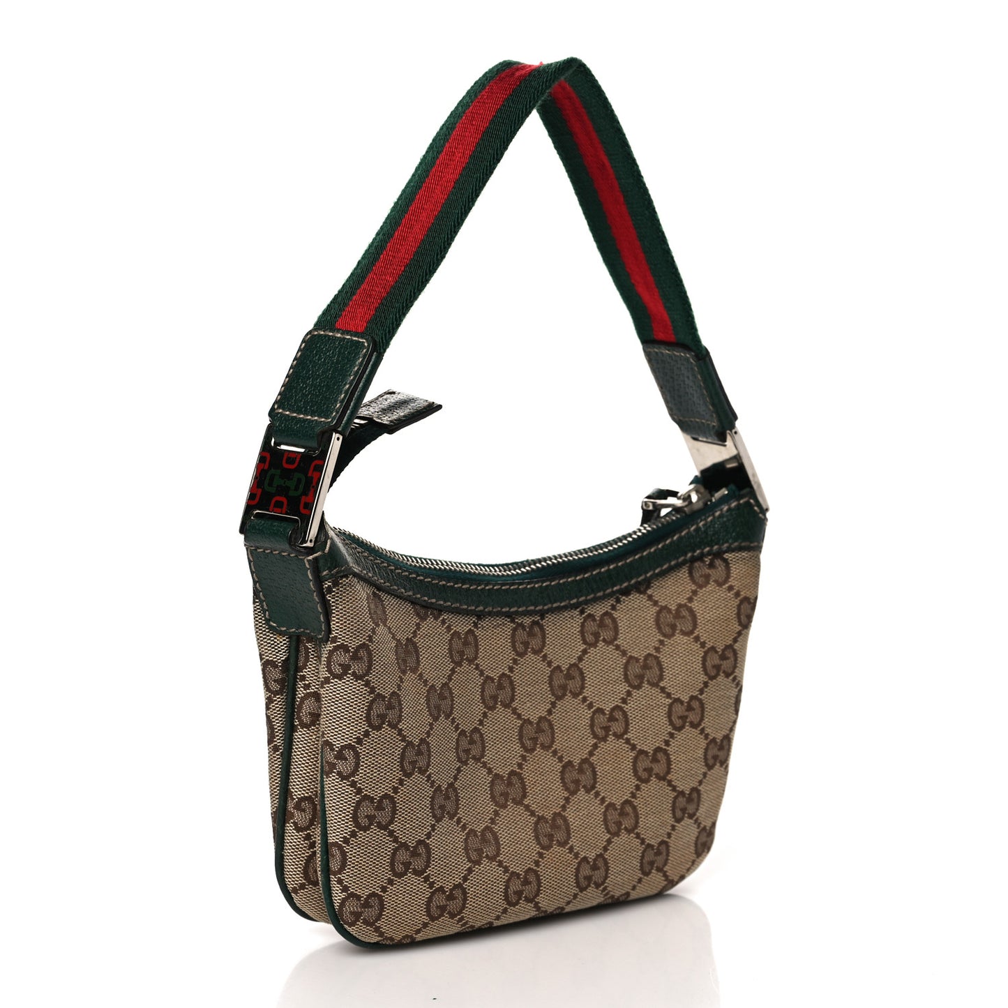 Monogram Web Mini Pop Hobo Green