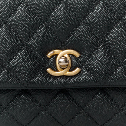 Chanel Caviar Quilted Mini Coco Handle Flap Black 9 of 15
