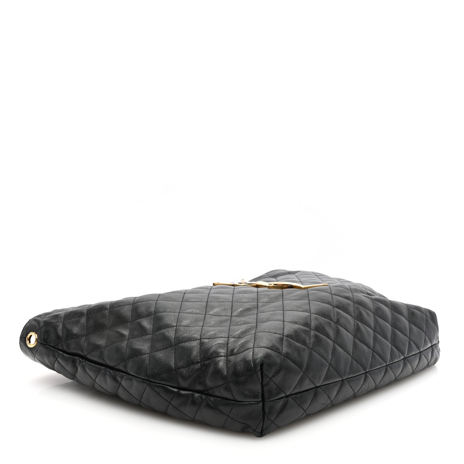 Saint Laurent Lambskin Quilted Maxi Icare Shopping Tote Black 5 of 10