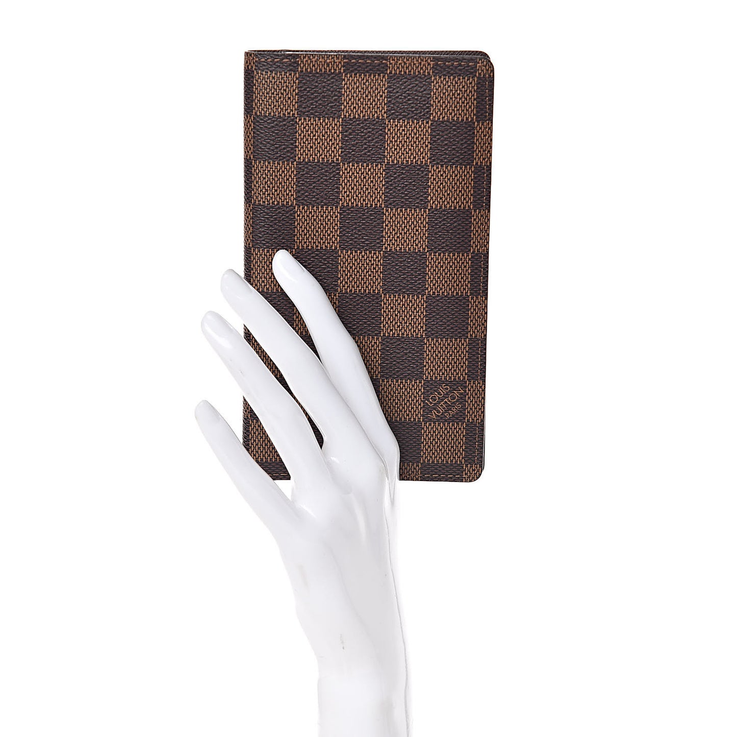 Damier Ebene Checkbook Cover Wallet