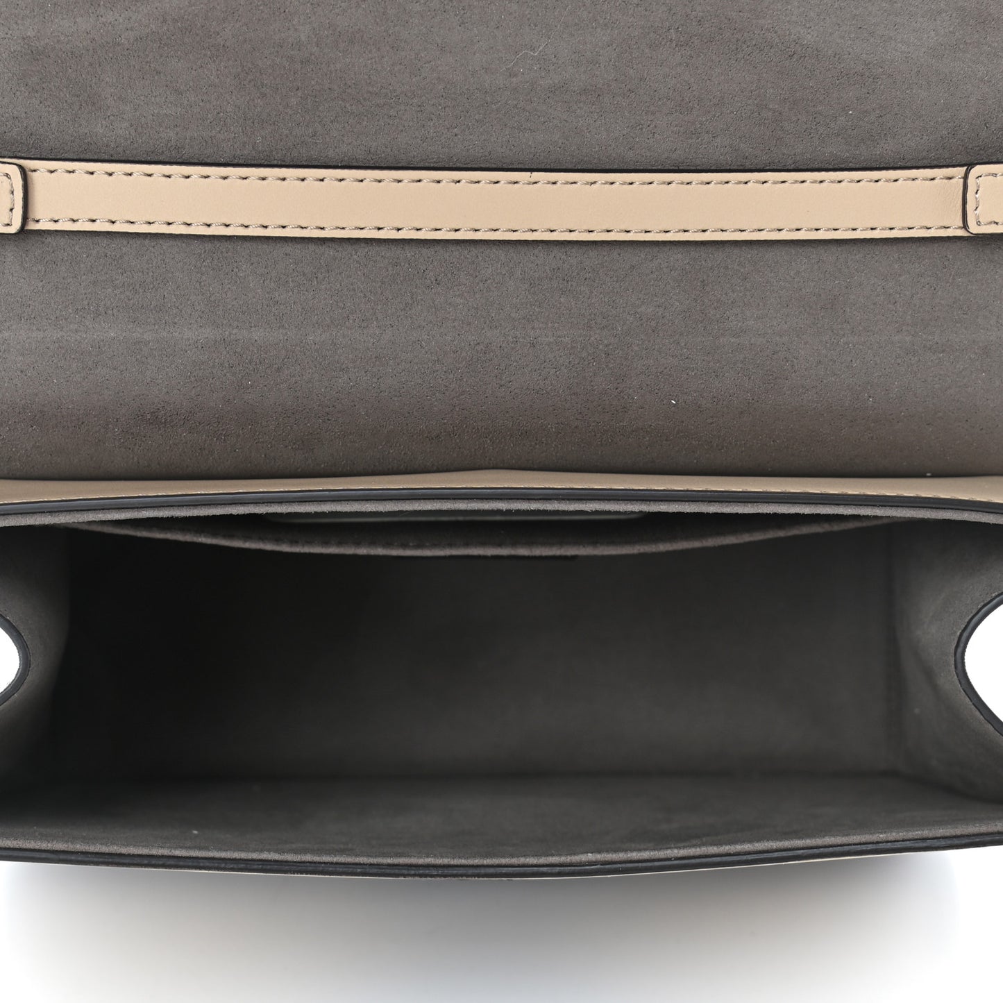 Vitello Century Velvet F is Fendi FF Kan I Shoulder Bag Tobacco Amido