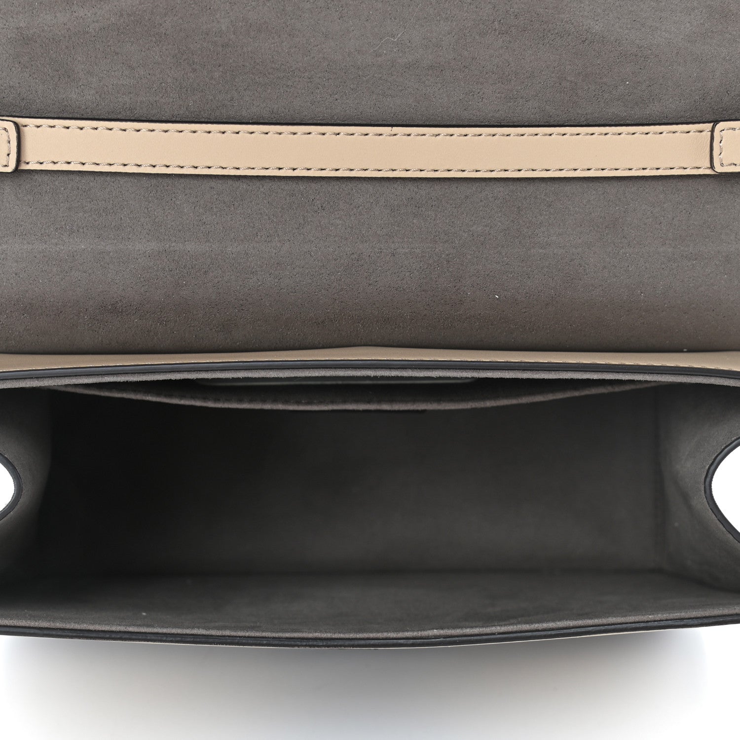 Fendi Vitello Century Velvet F is Fendi FF Kan I Shoulder Bag Tobacco Amido 4 of 5