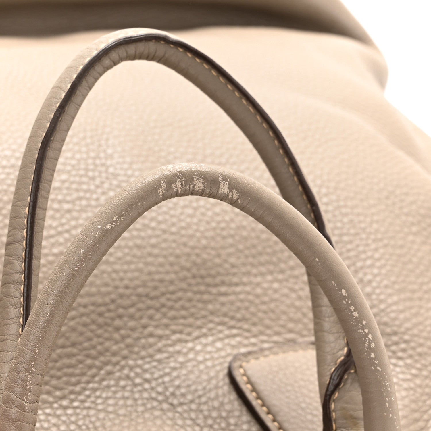 Prada Vitello Daino Zippered Tote Argilla 14 of 14