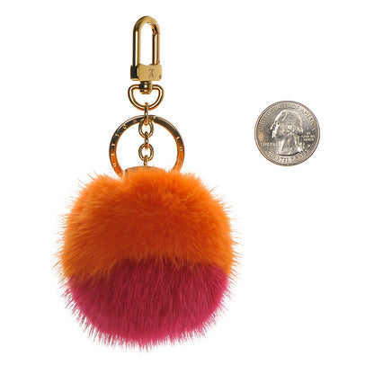Louis Vuitton Mink Fluo Bubble Bag Charm Key Holder Orange 2 of 3