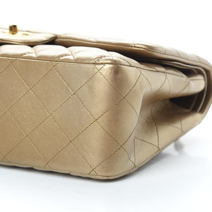 Chanel Metallic Lambskin Quilted Jumbo Double Flap Gold 11 of 17