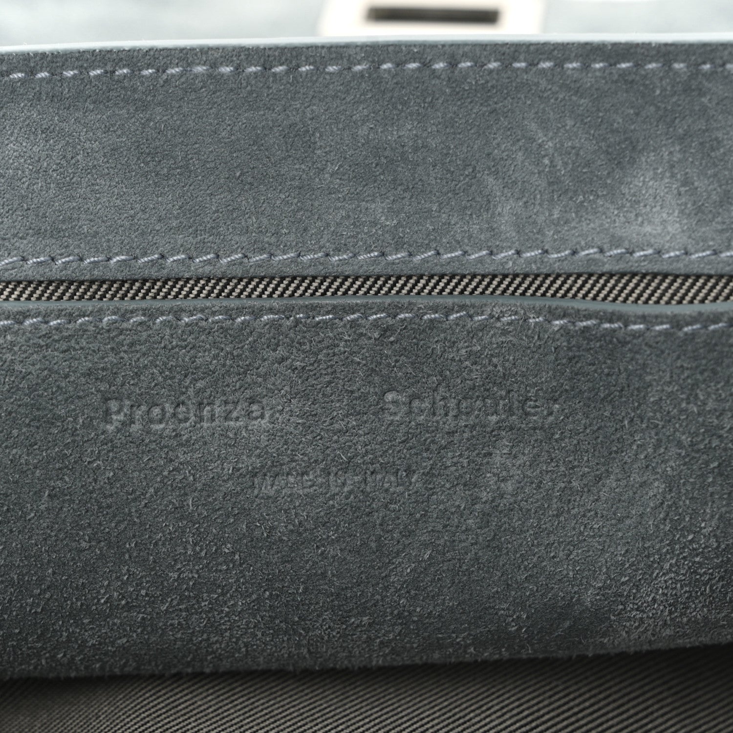 Proenza Schouler Suede PS1 Mini Pouch Messenger Bag Faded Blue 6 of 10
