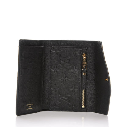 Louis Vuitton Empreinte Compact Curieuse Wallet Black 5 of 7