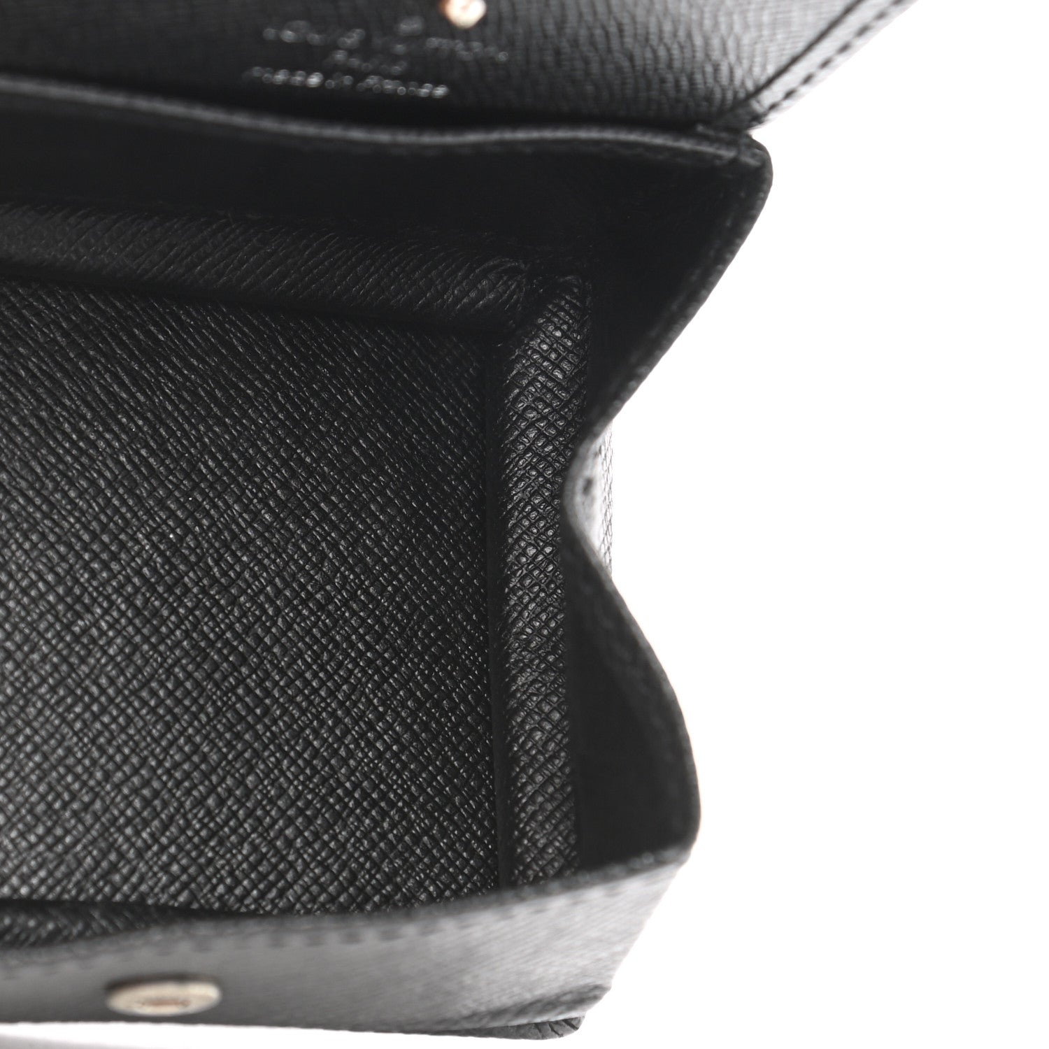 Louis Vuitton Taiga Porte-Monnaie Boite Coin Purse Black 5 of 8