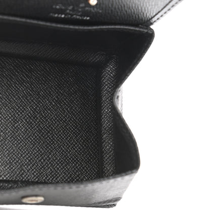 Louis Vuitton Taiga Porte-Monnaie Boite Coin Purse Black 5 of 8