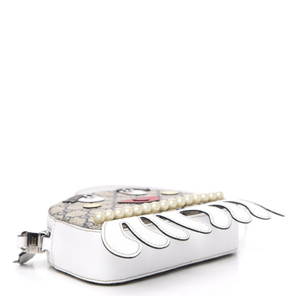 Gucci GG Supreme Monogram Childrens Octopus Messenger Bag White 4 of 10