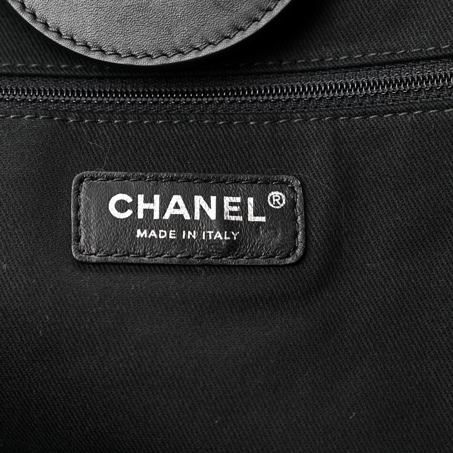Chanel Shearling Extra Large Deauville Tote Black 6 of 10