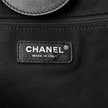 Chanel Shearling Extra Large Deauville Tote Black 6 of 10