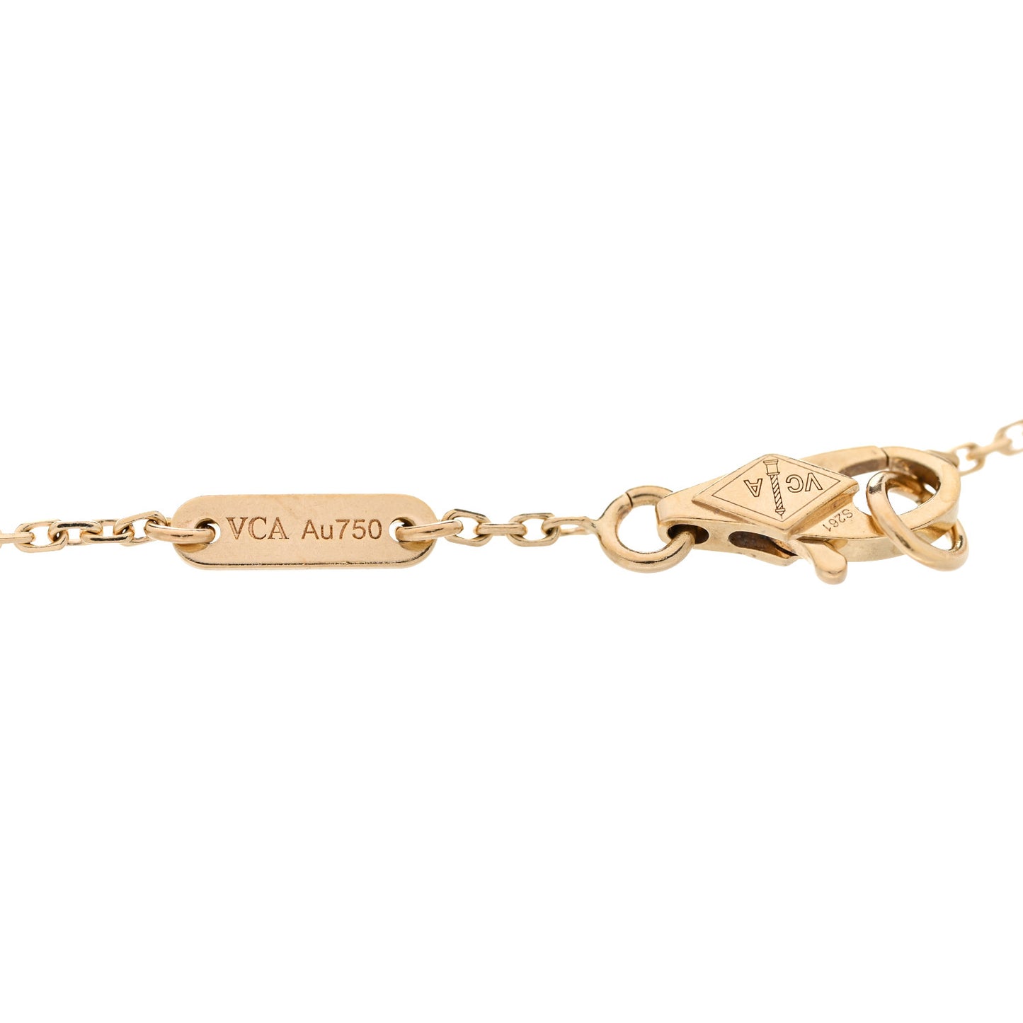 18K Yellow Gold Mother of Pearl Sweet Alhambra Bracelet