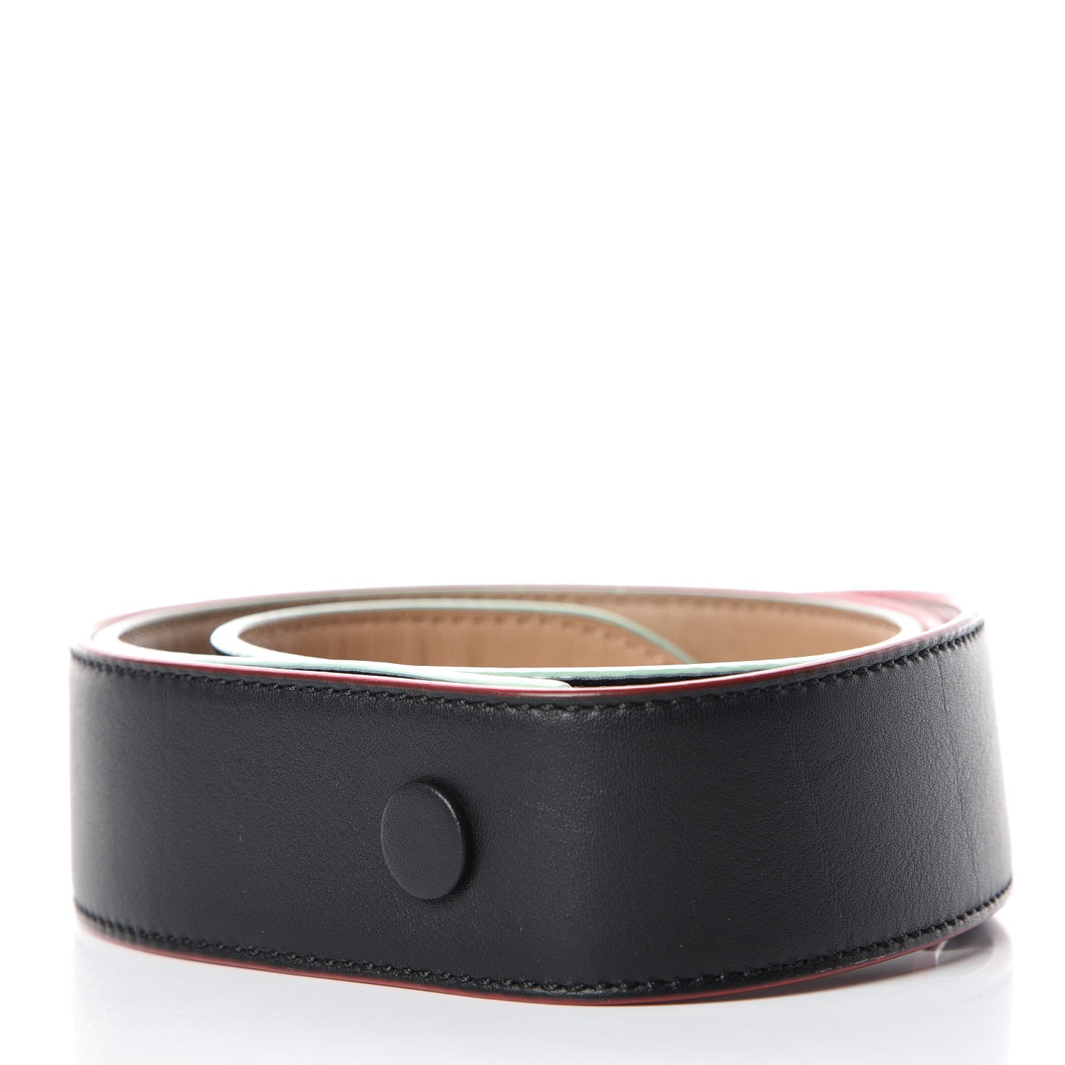 Fendi Vitello Dolce Tri-Color Buttoned Strap You Black Peonia Cuoio 2 of 4