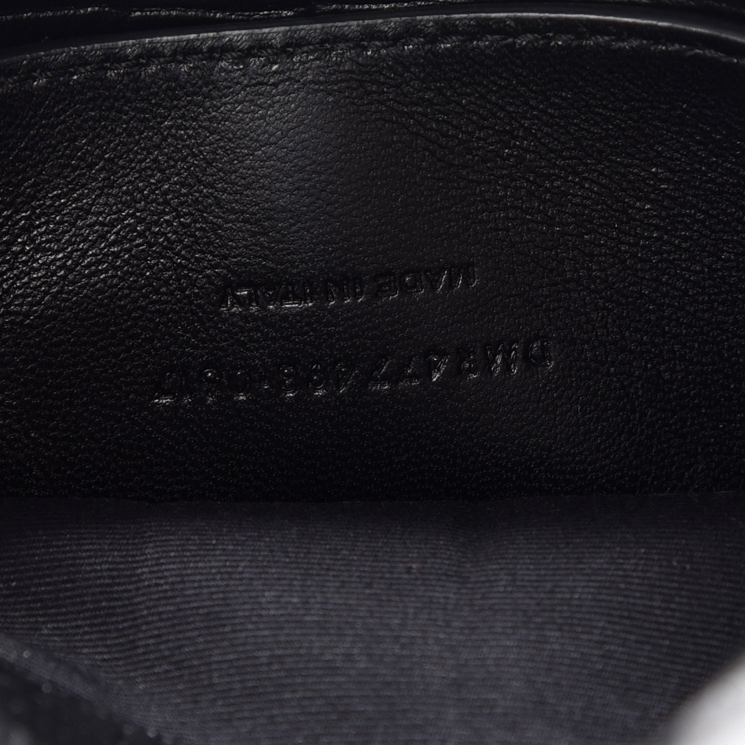 Saint Laurent Calfskin Crocodile Embossed Small West Hollywood Monogram Fold-Over Bag Black 10 of 10