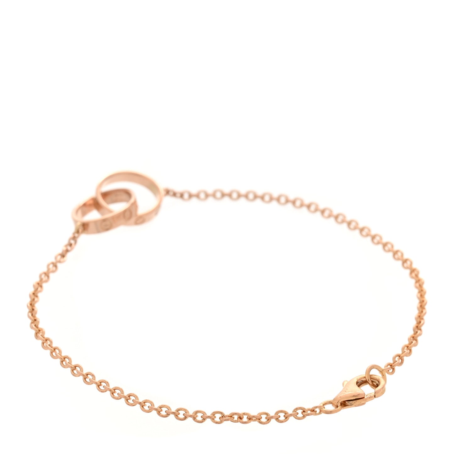 18K Pink Gold Interlocking LOVE Bracelet