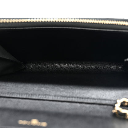 Chanel Caviar Quilted Phone Holder Wallet on Removable Chain Black 5 of 13