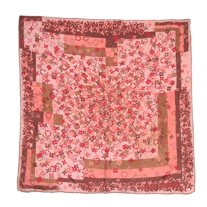 Louis Vuitton Silk Monogram Arty Square Scarf Pale Pink 2 of 5