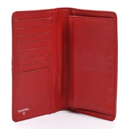 Chanel Lambskin Quilted Boy Yen Wallet Red 5 of 12