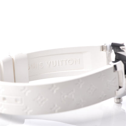 Louis Vuitton Stainless Steel Rubber 28mm Tambour Quartz Watch 7 of 8