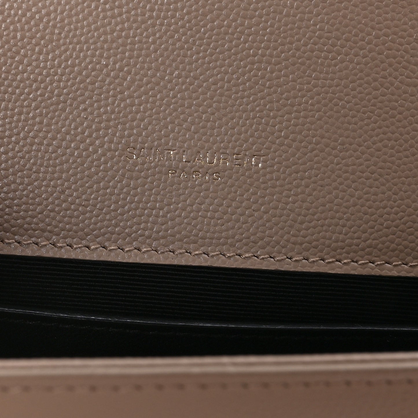 Grain De Poudre Small Monogram Kate Satchel Dark Beige