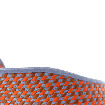 Fendi Canvas Calfskin Logo Embroidered Shaped Strap You Light Blue 6 of 7