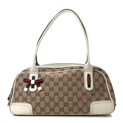 Gucci Monogram Small Princy Satchel Off White 1 of 10