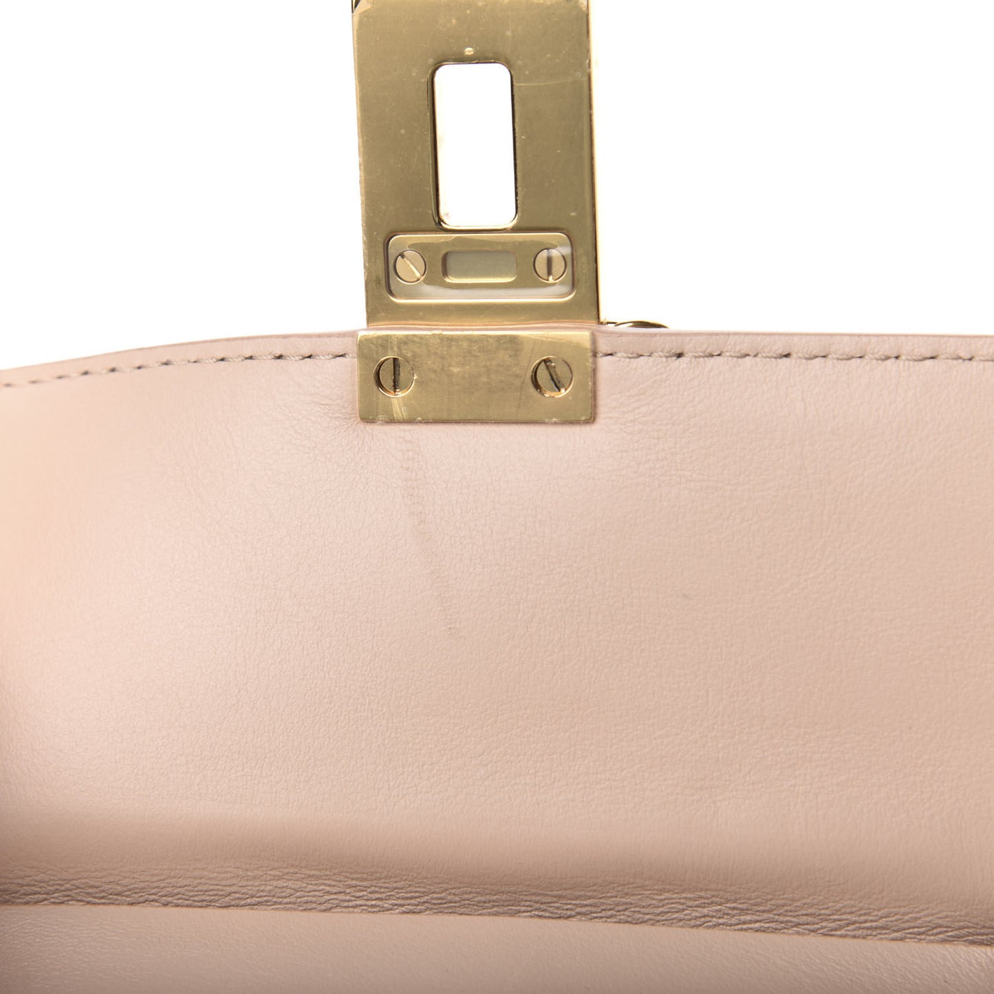 Calfskin Quilted Mini Drew Bijou Shoulder Bag Cement Pink