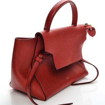 Celine Drummed Calfskin Small Belt Bag Vermillion 8 of 8