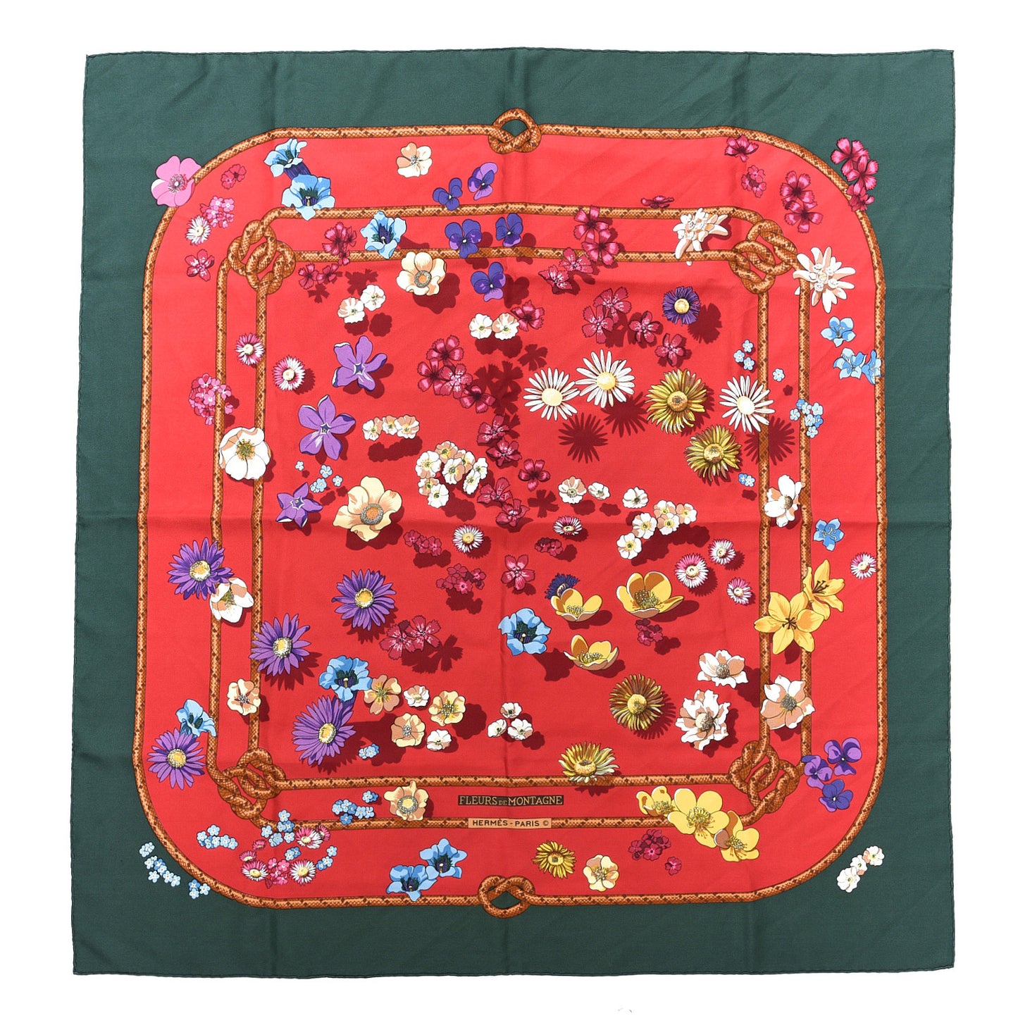 Silk Fleurs De Montagne Scarf 90