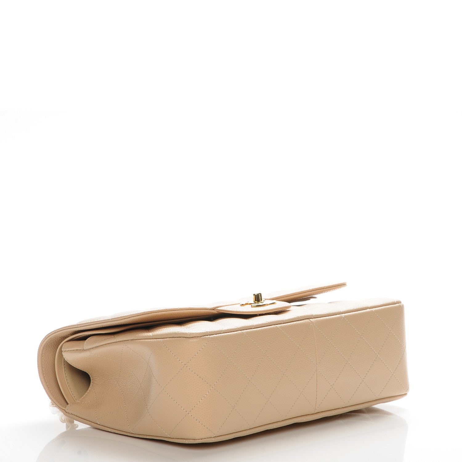 Chanel Caviar Quilted Jumbo Double Flap Beige Clair 4 of 7